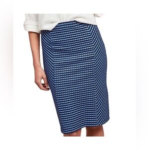MAEVE by Anthropologie - blue checkered pencil skirt - Size M - CB 102